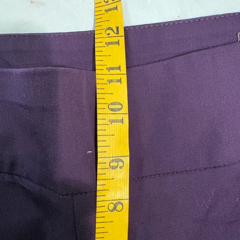 Chico's Fabulously Slimming Deep Purple Pants Chico size 1 or medium pull on - Picture 7 of 9